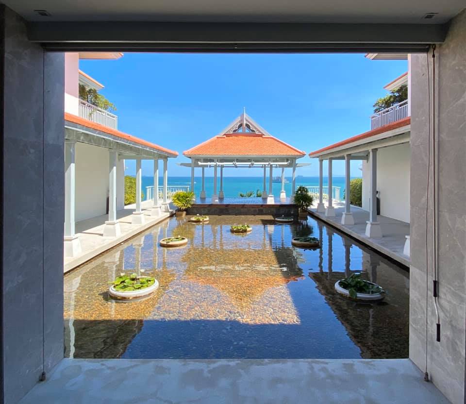 YOGA area view form the spa at Amatara Wellness.