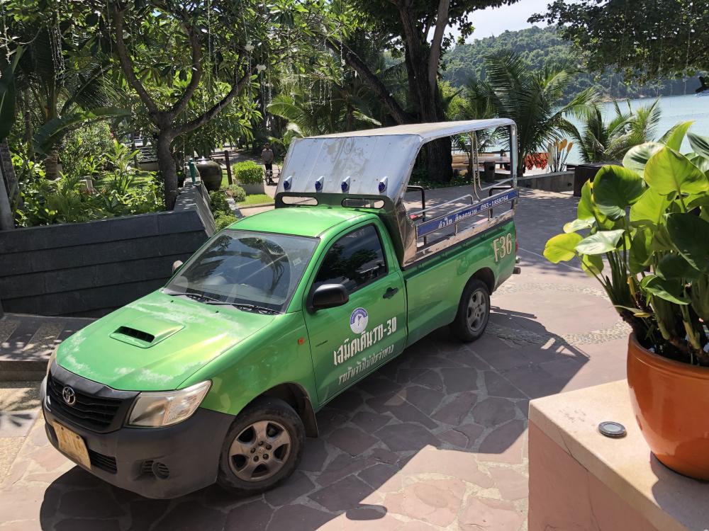 The shuttle bus, Ao Prao Resort, Samet Island