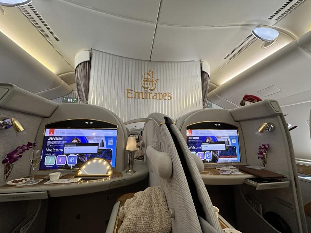 First Class on Emirates Airline