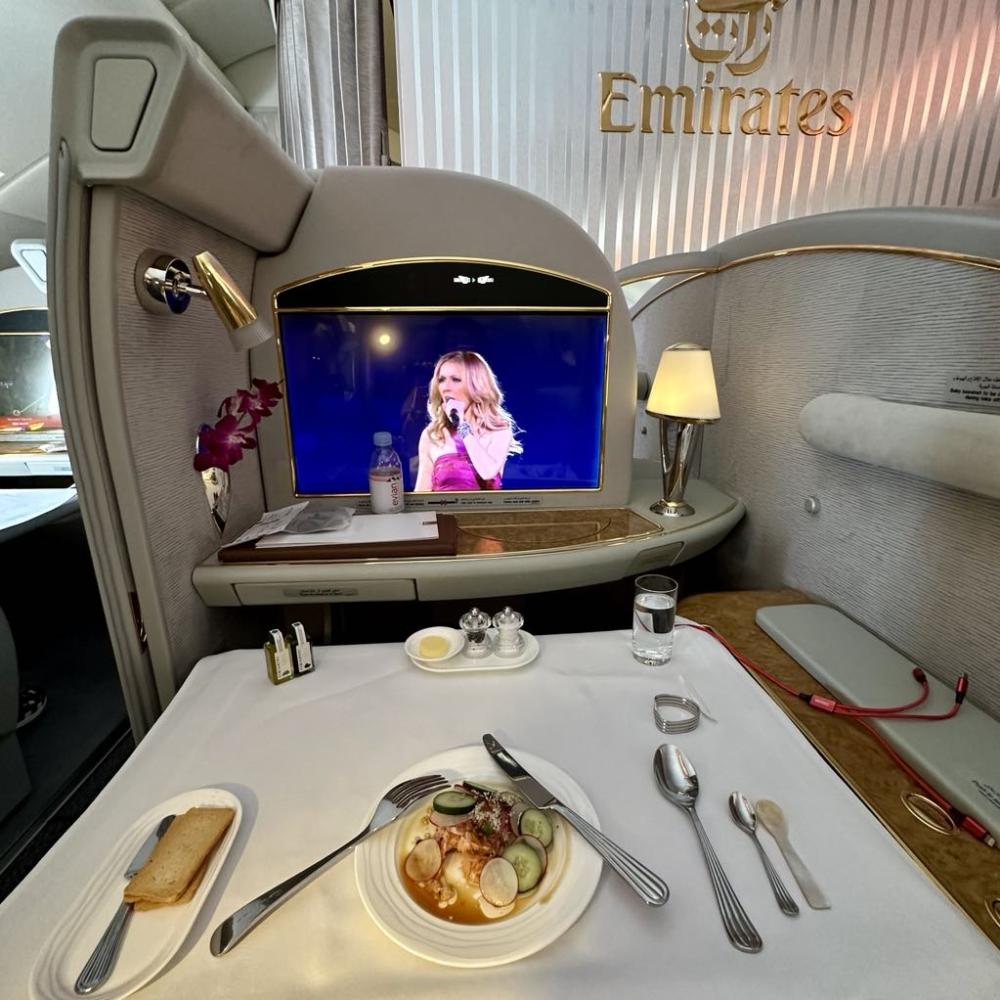 First Class on Emirates Airline