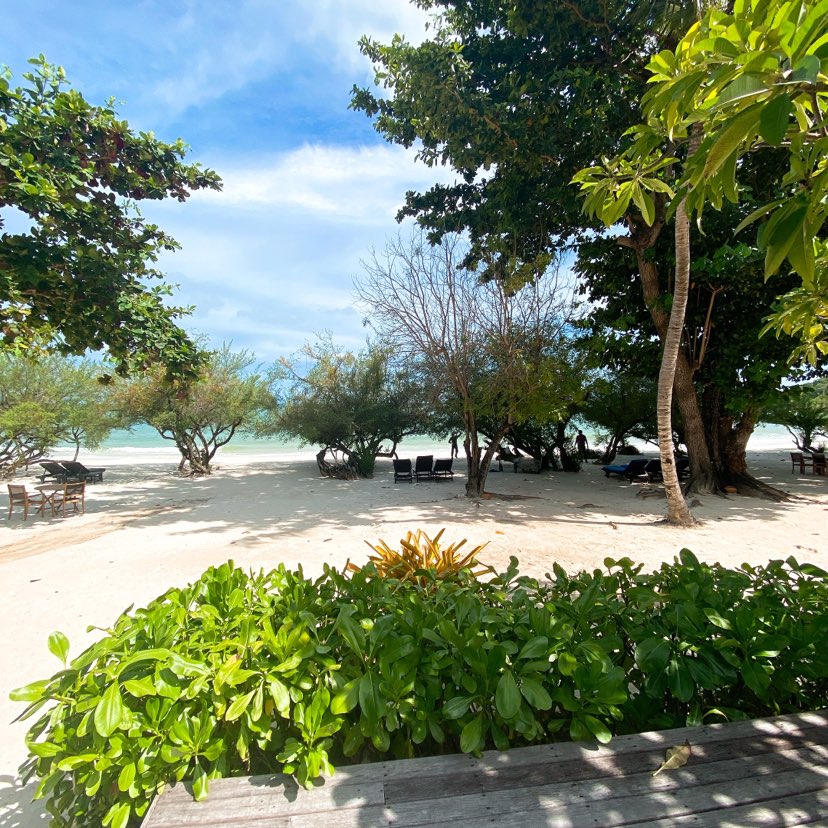 Private beach at Paradee.