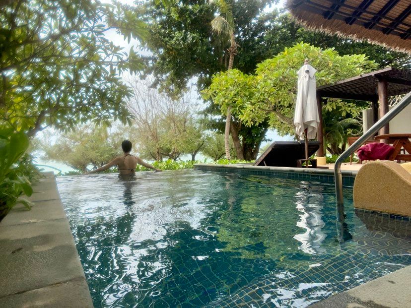 Private pool at Paradee.